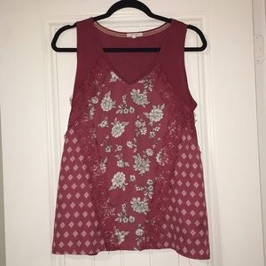 Maurices Large floral tank